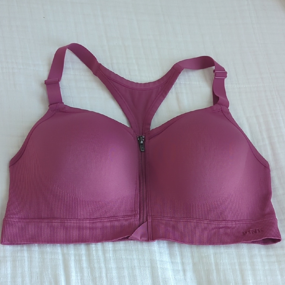 Victoria's Secret Zip-Front Pink Sports Bra